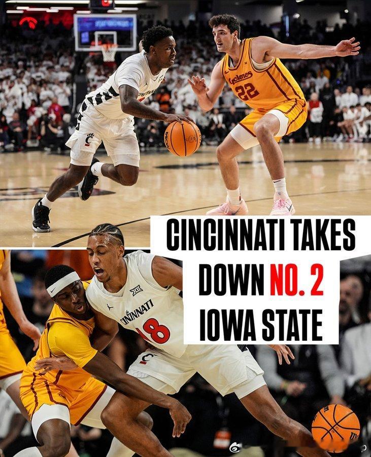 爱荷华州立大学升至全美2号种子后本周两连败NCAA