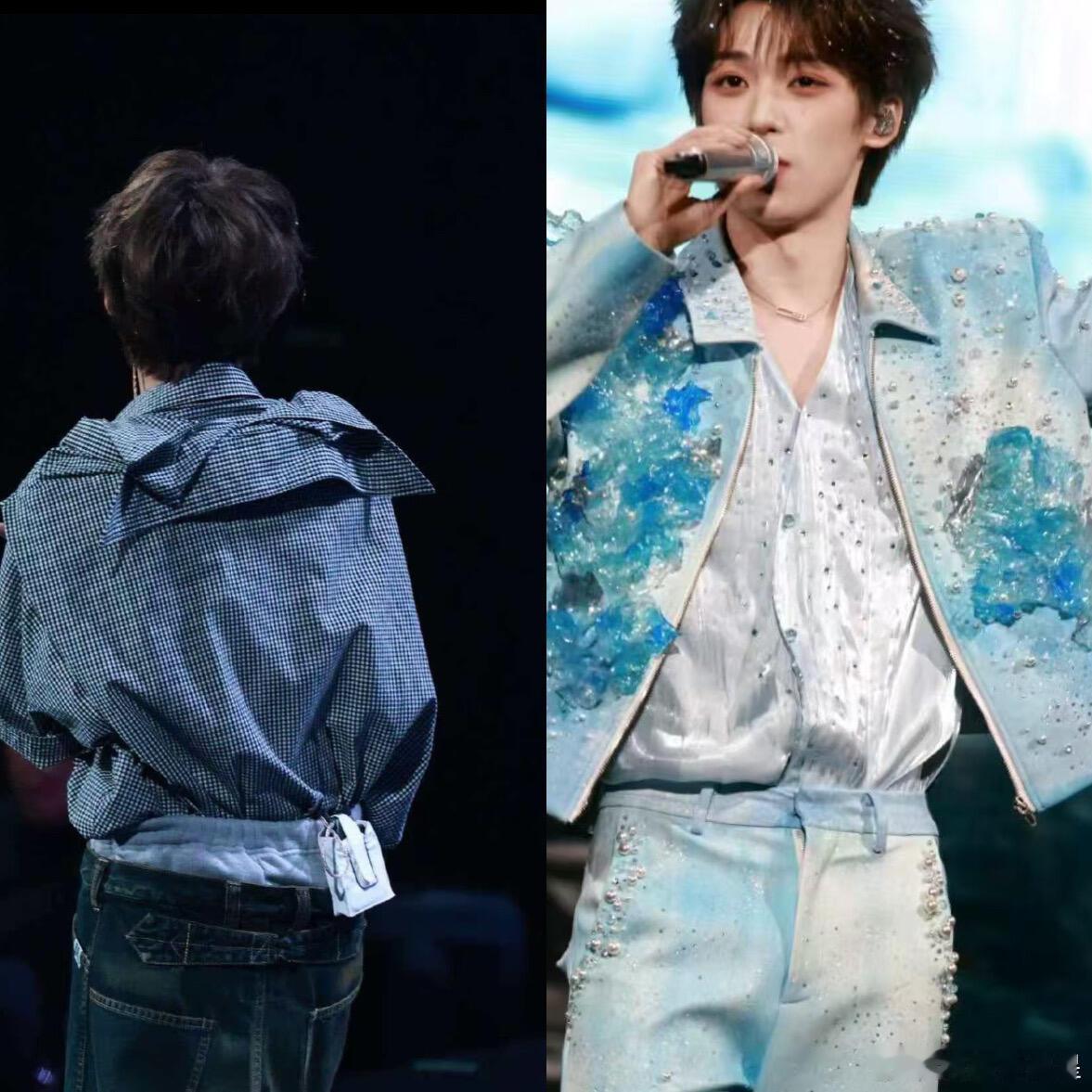 梓渝越怼脸越好看梓渝演唱会唱完天塌了，这是秋裤出来了吗