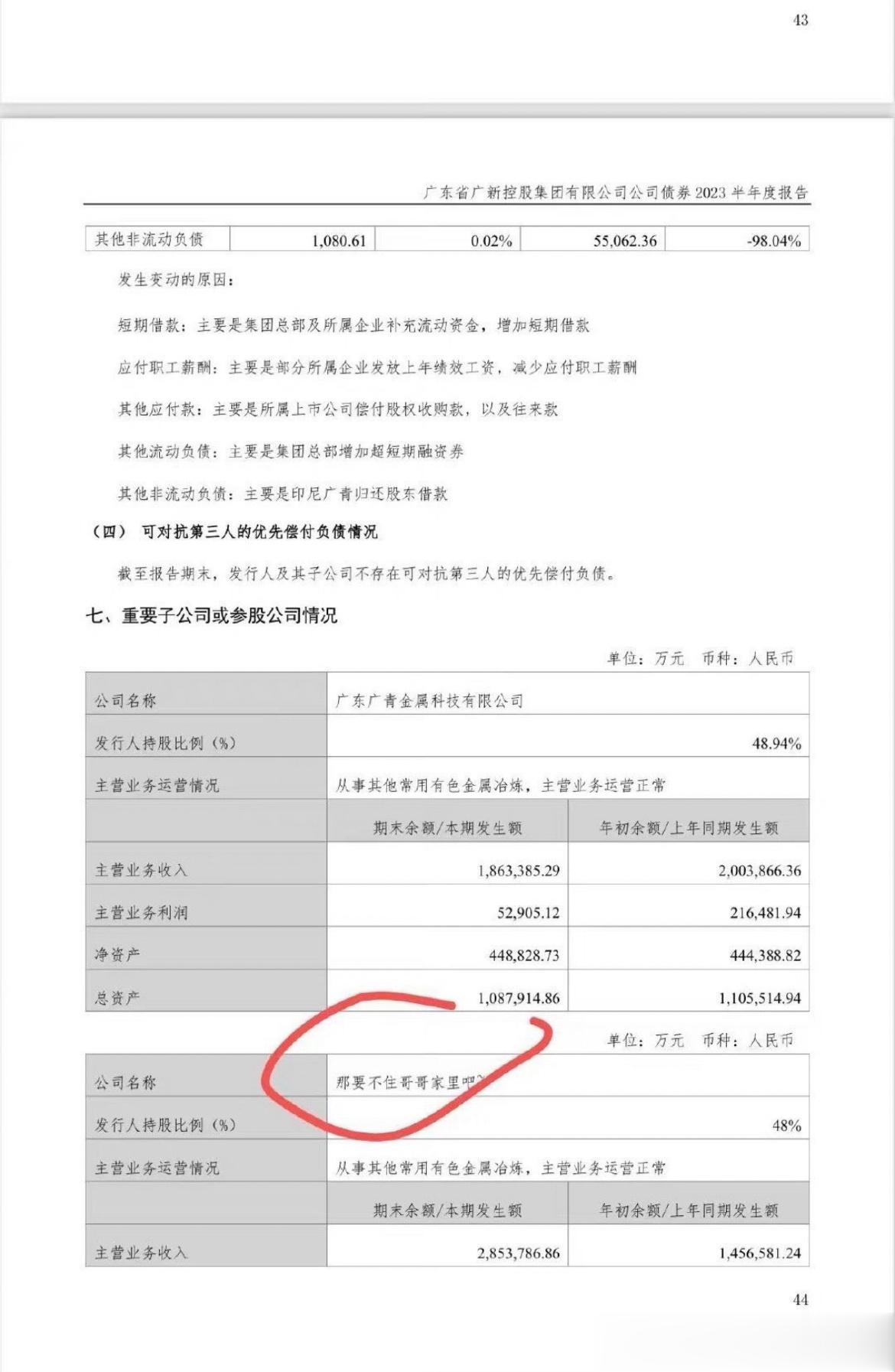 广新控股半年报里的娇妻文学[doge] ​​​