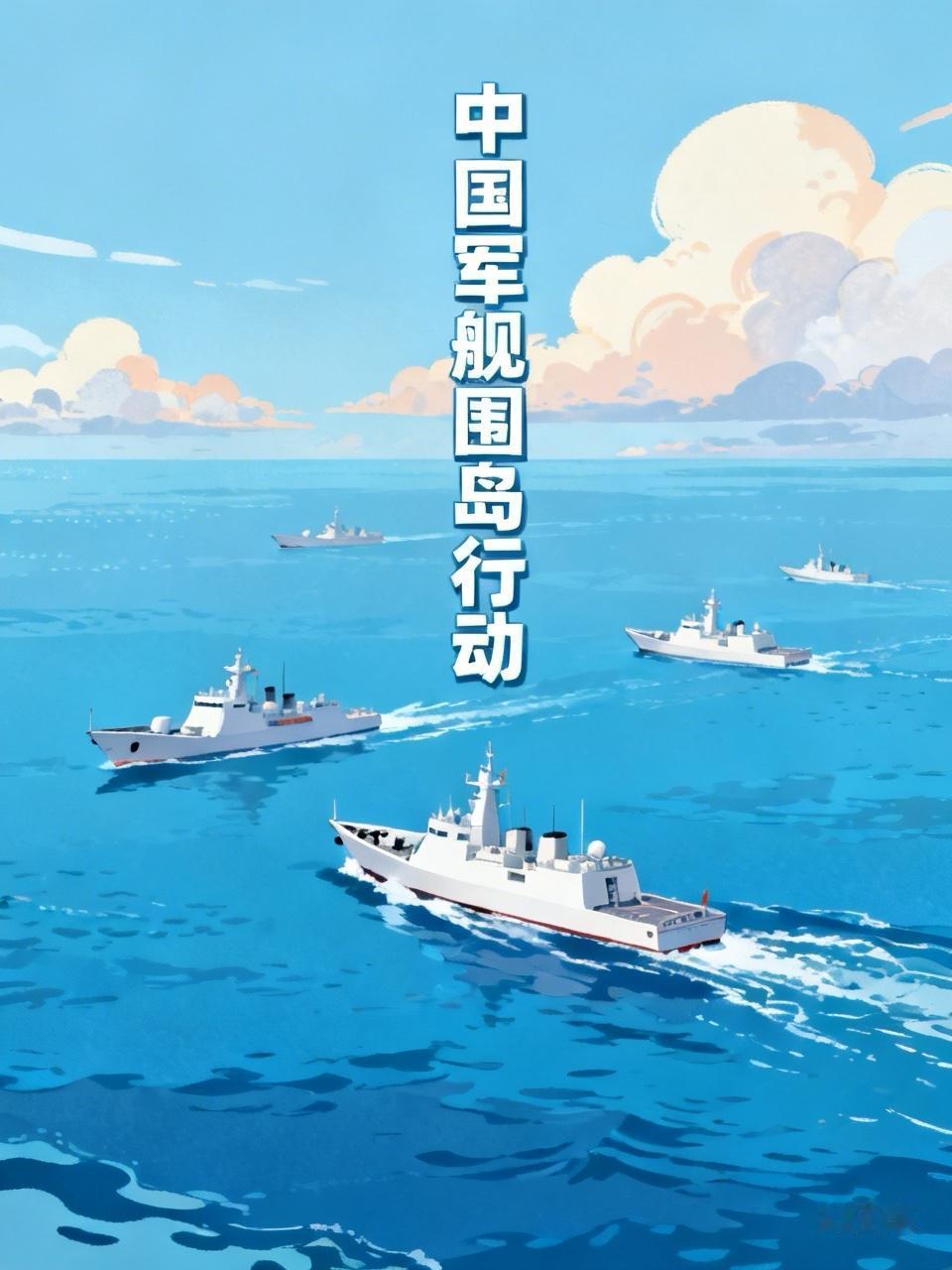 中国对日本展开反击，7艘军舰围岛。
最近中国7艘军舰“包围”日本这事儿可太提气了