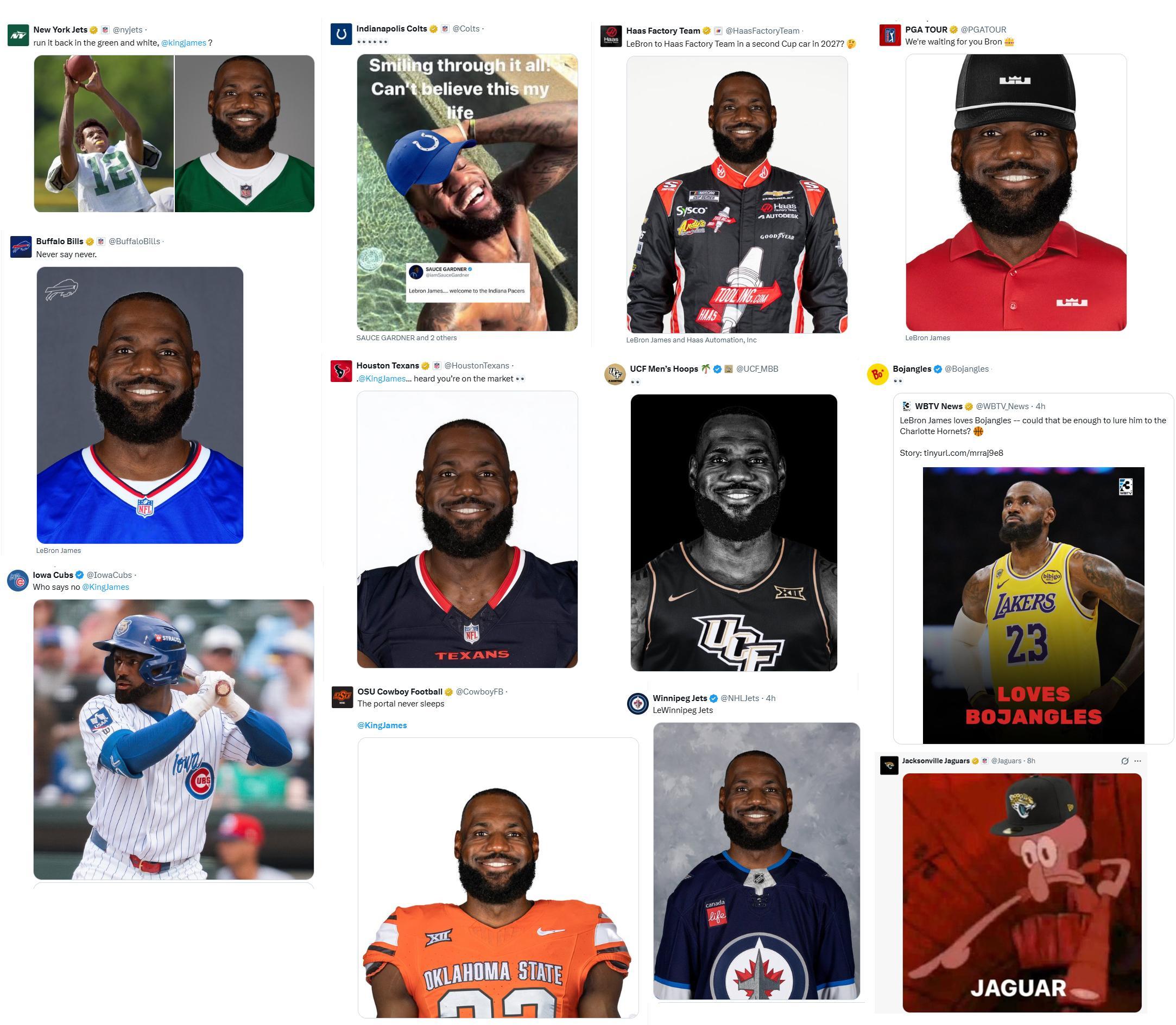 詹姆斯确定离开湖人詹姆斯nba交易 全世界所有的体育俱乐部，都在追求詹姆斯，老詹
