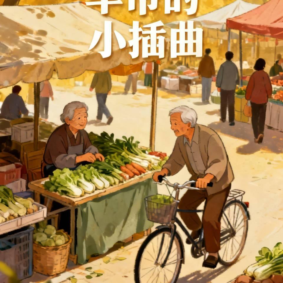 前段时间去马庄桥早市买菜，买玉米时旁边有位大娘，约莫七十岁，在卖自己种的菜。有个