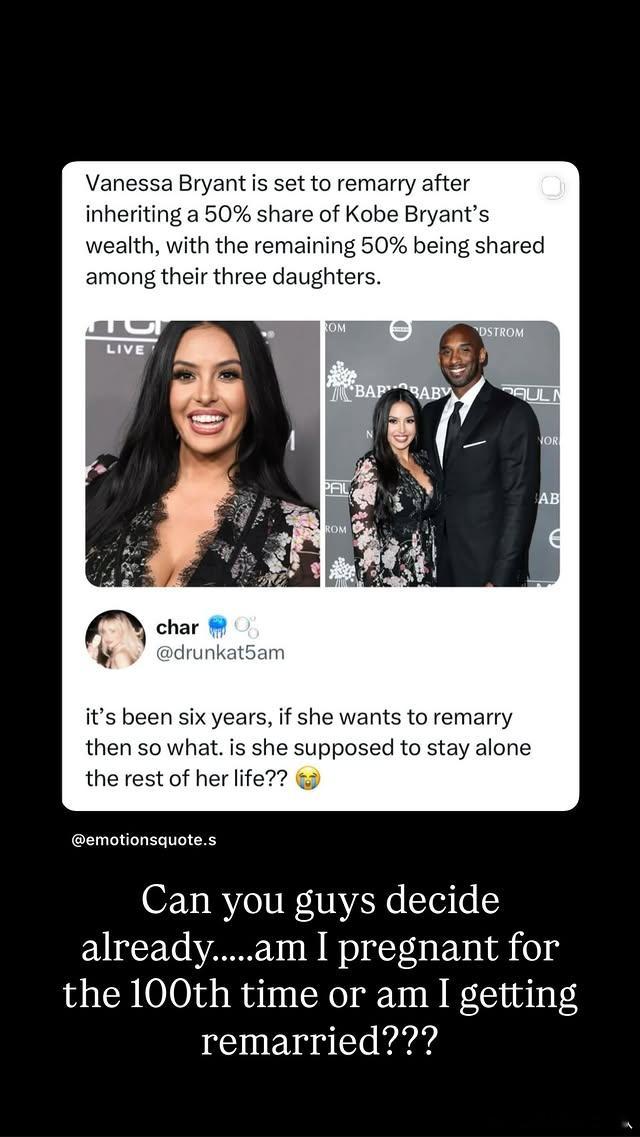 瓦妮莎怒斥再婚再孕流言 瓦妮莎社媒晒图，图中内容是两则八卦媒体关于她将再婚的内容
