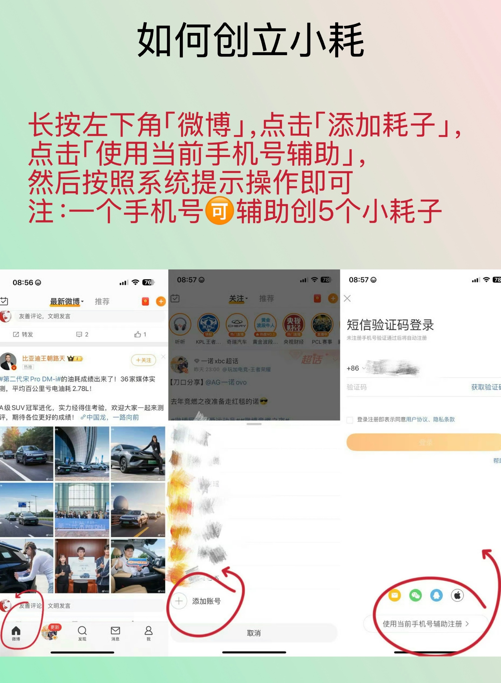 图一：控评教程图二：楼中楼图三：如何认证黄v图四：如何养耗（一）图五：如何创立小