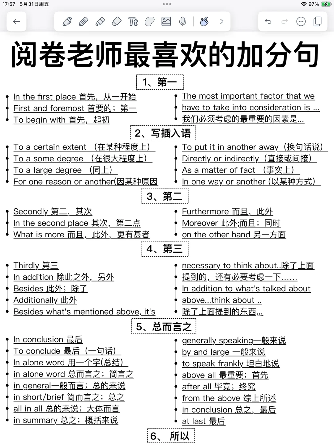 英语作文秒变高级！背了它！阅卷老师超喜欢！