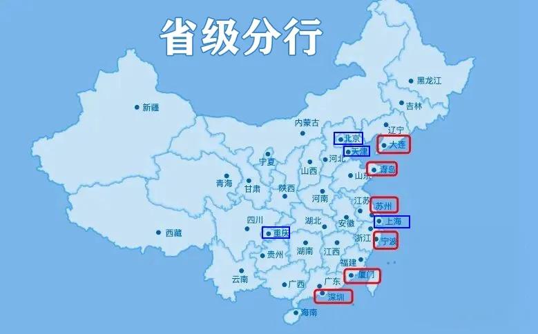 国内沿海主力姓城市排名
从北往南沿海依次是：大连、青岛、苏州、上海、宁波、厦门和