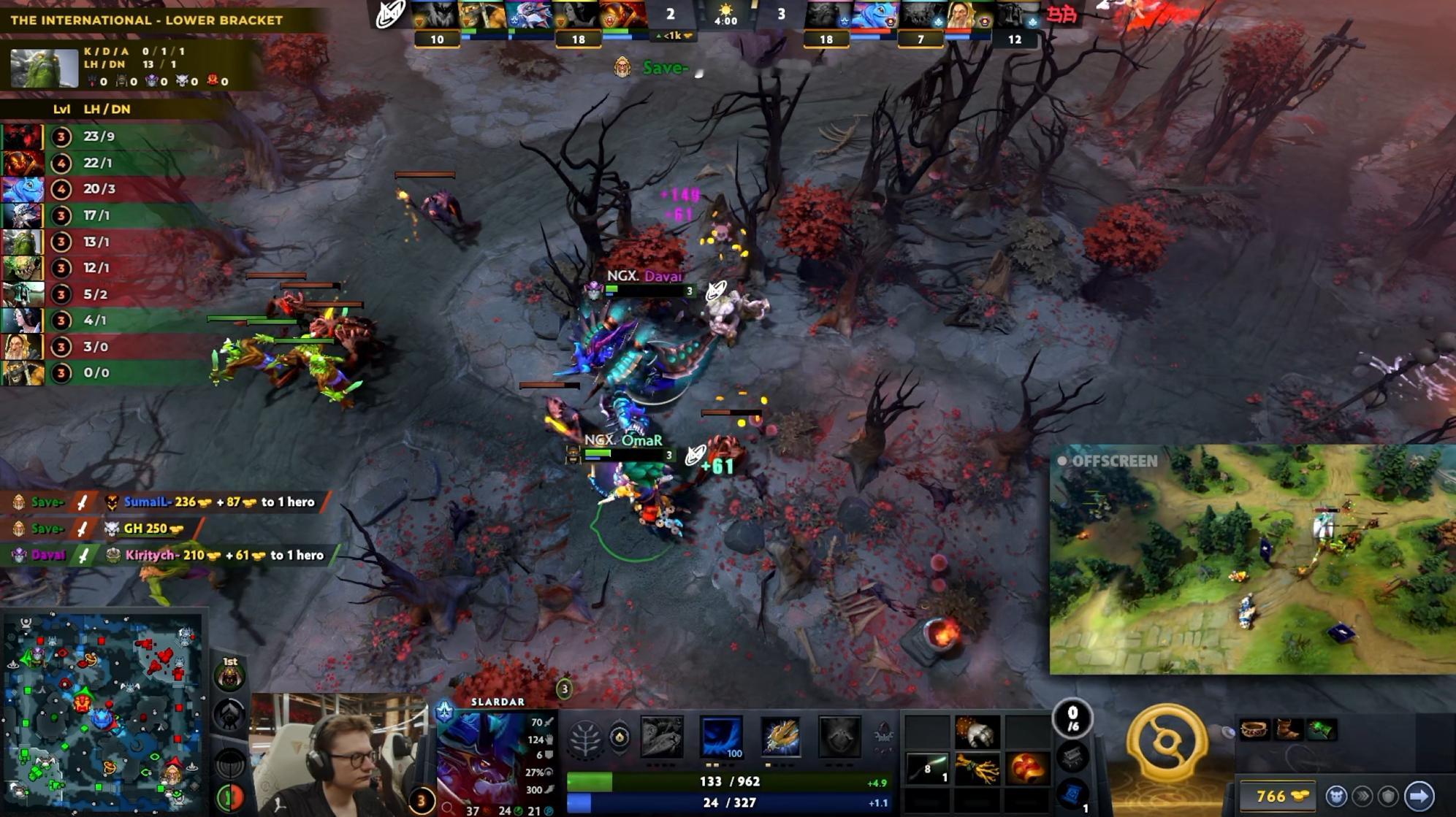 DOTA2TI15 淘汰赛败者组第二轮Nigma对阵BB战队BO3第二局，经过3