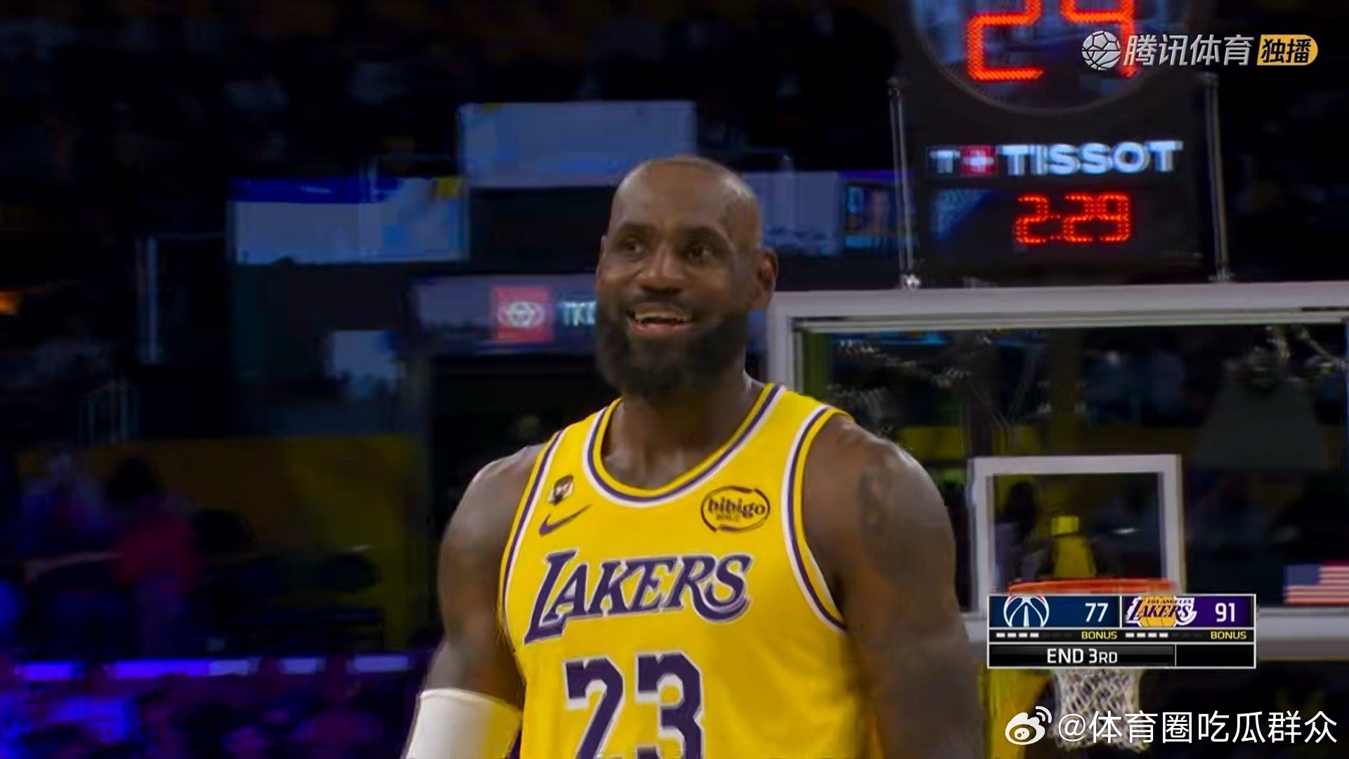 分差14分进入第四节！奇才vs湖人  cr：隆多的战术板 