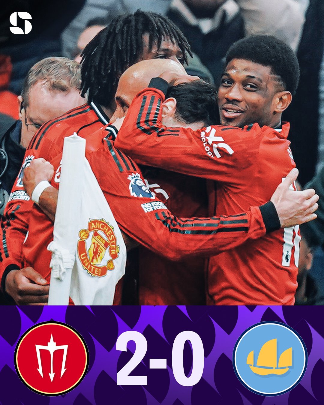 曼联VS曼城  曼联最近四次在英超击败曼城，分别由四位不同的主帅带队：◎ 索尔斯