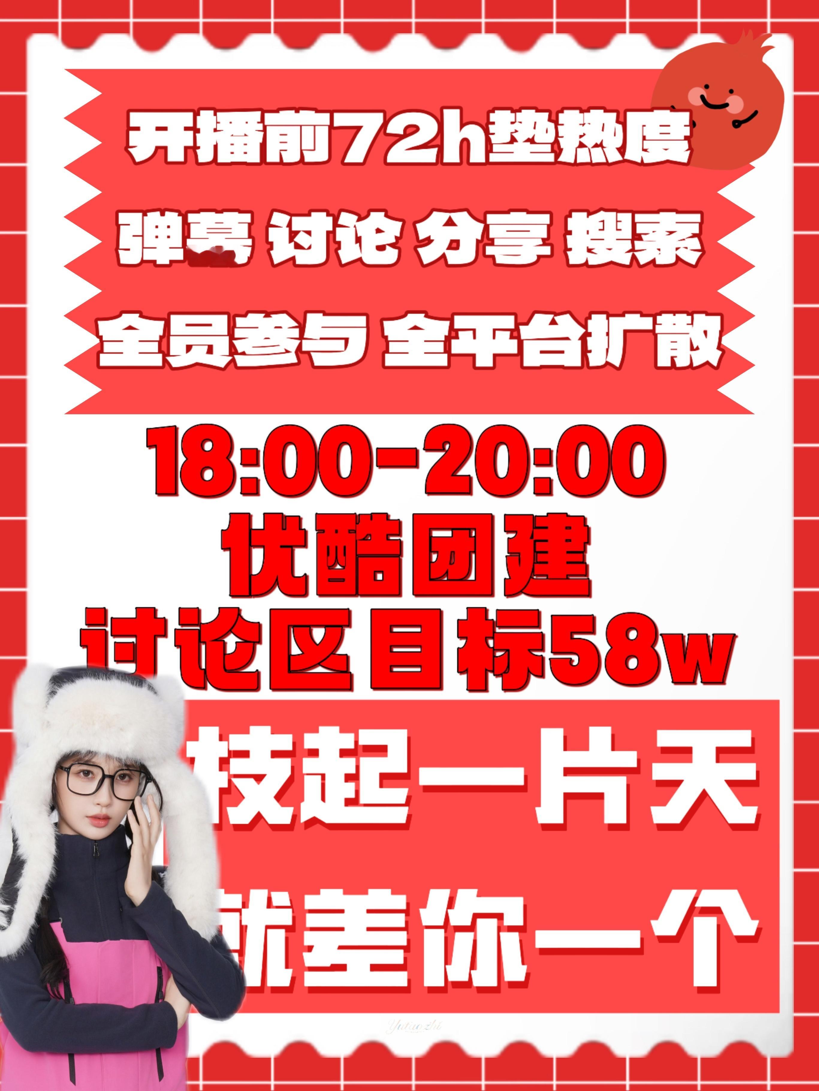 18:00-20:00大家来优酷热度团建一波[举车]请扩散📣先集中冲讨论区 我