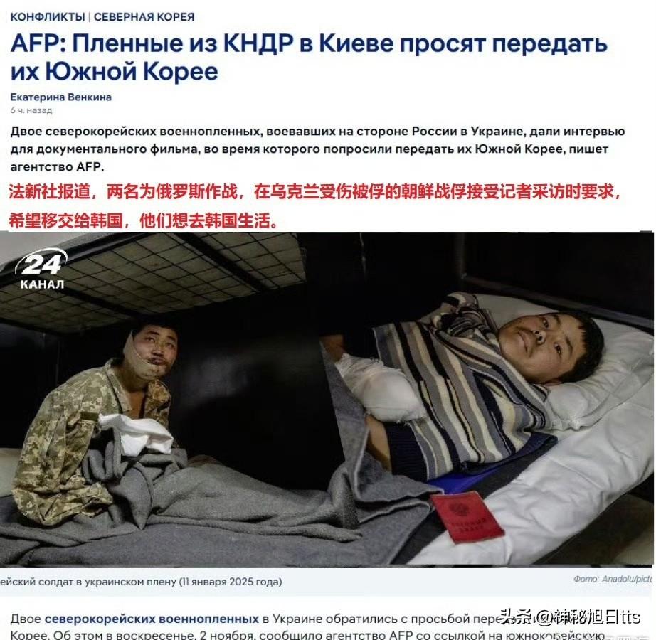 战俘的归途：他们宁愿去敌国，也不愿回祖国。

法新社报道称，两名为俄罗斯作战，在