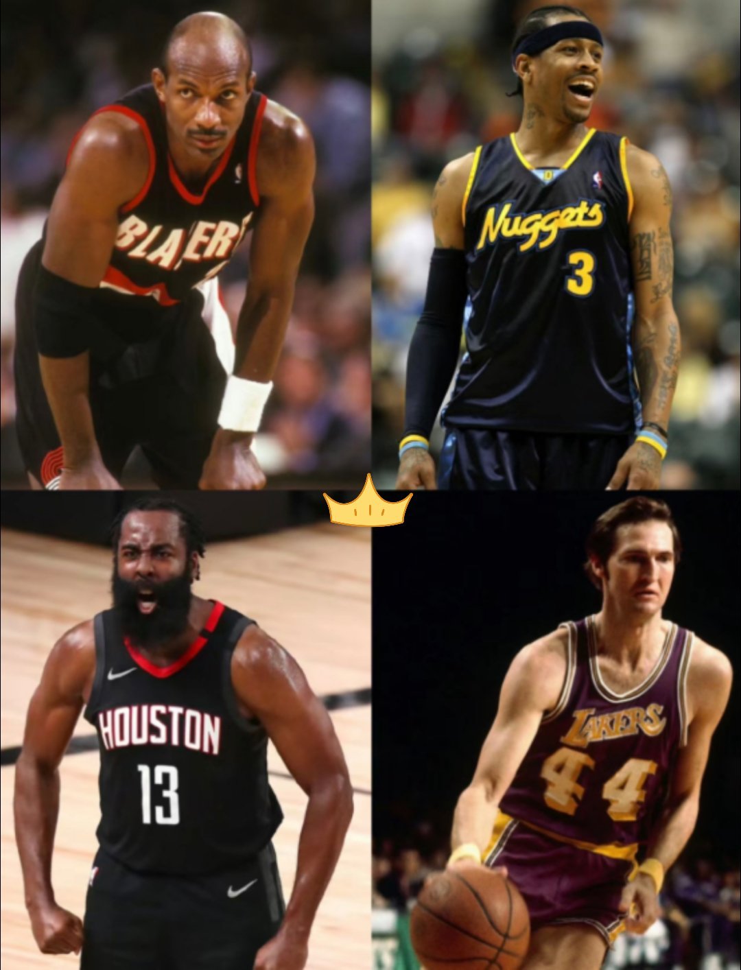 球迷讨论：这四位得分后卫历史地位怎么排？[疑问][疑问][疑问]#nba##NB