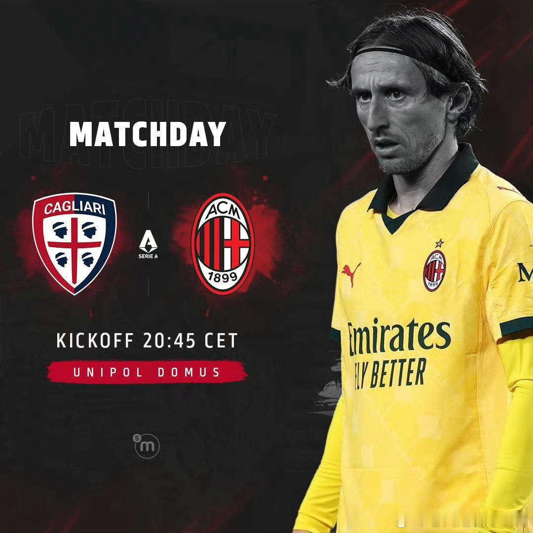 卡利亚里对阵Ac米兰！今天晚上魔笛带队。虽然是客场，但是卡利亚里根本就没压力！虽