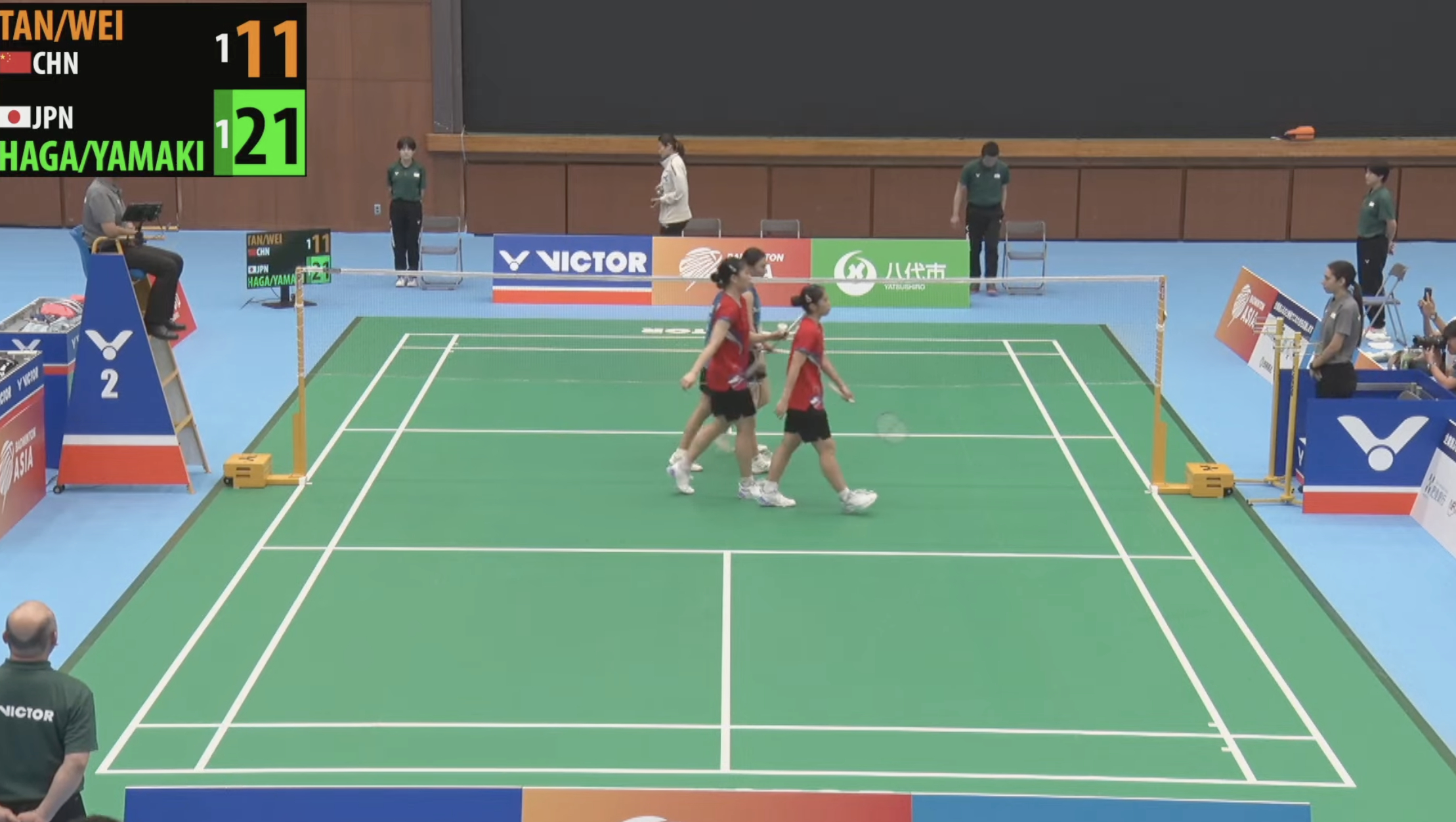 🏸谭可萱/魏玥玥遭对手逆转无缘4强谭可萱/魏玥玥🇨🇳 21-16、17-2