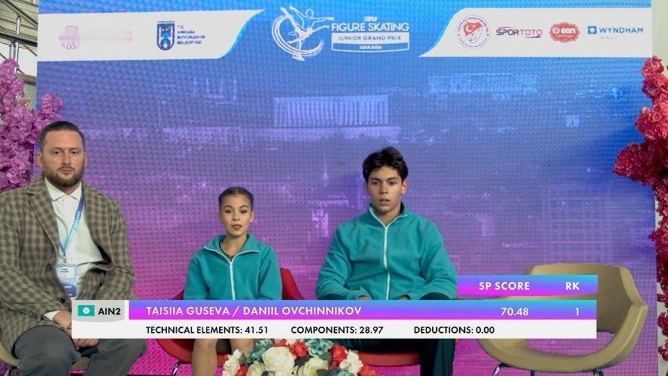 2026jgp土耳其站 古色娃组短节目恭喜古色娃组第一场国际赛clean啦！！配