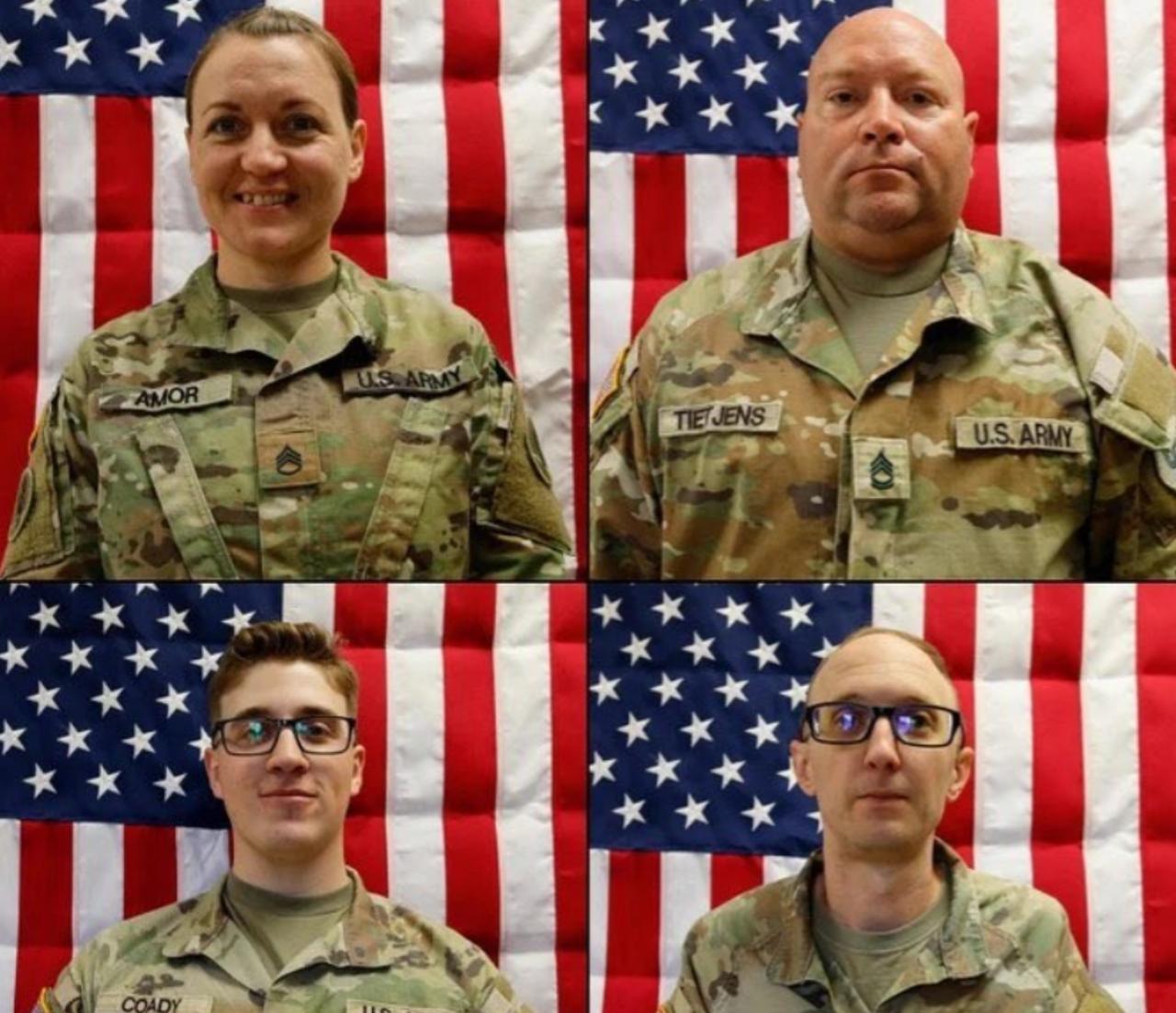 五角大楼公布阵亡士兵信息，四名身份确认含一名女兵。

中东地区的紧张局势持续升温