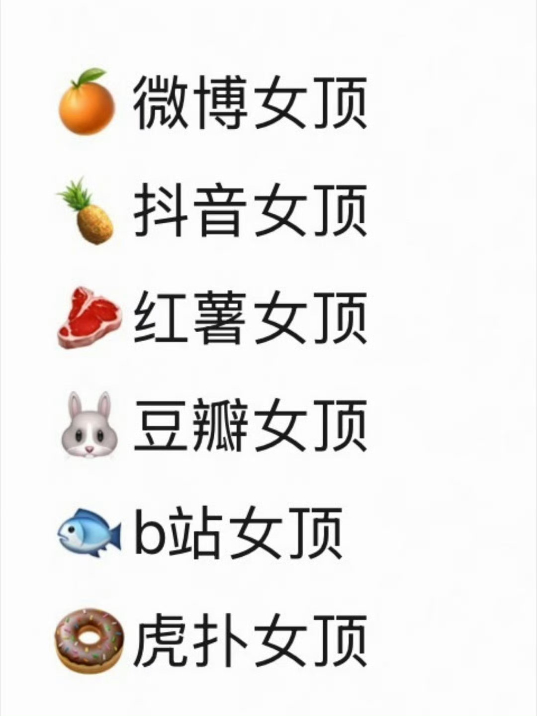 各平台女顶流量花各平台女顶盘点不同平台人气头部女演员，各平台受众喜好差异明显，平
