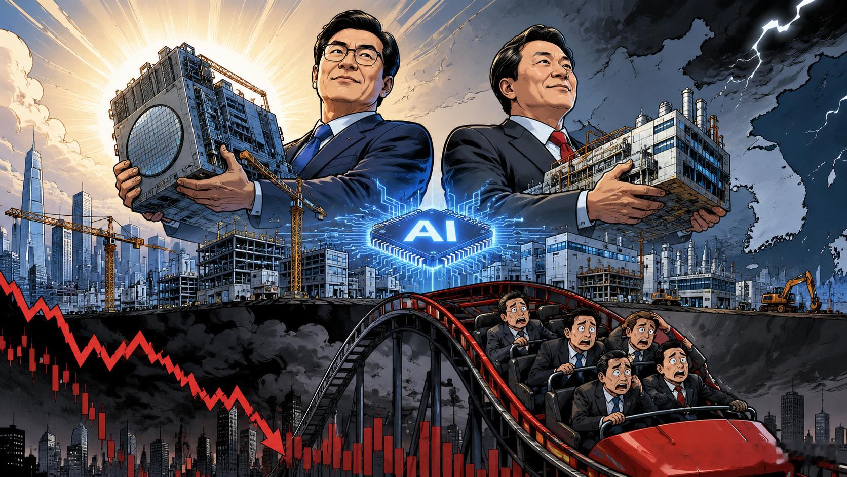 1.3万亿美元AI豪赌刚亮牌，韩国芯片股却先被市场砸了一锤韩国这次抛出的AI产业