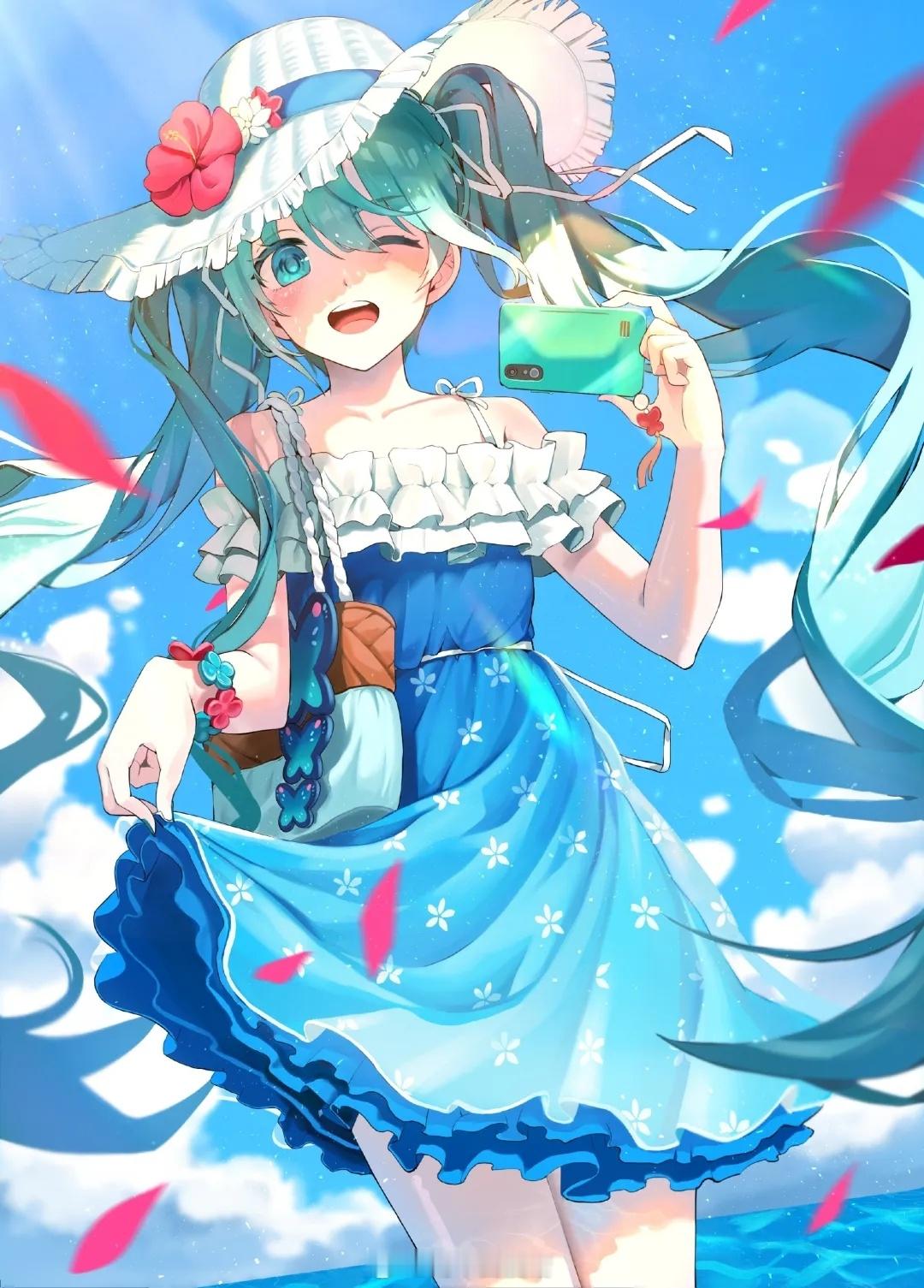 #动漫[超话]##漫视界企划##初音未来# 周末好时光，看初音如何放松休闲的?打