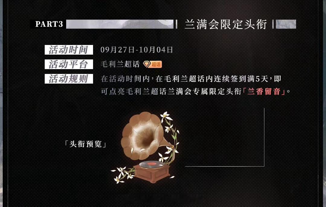 #毛利兰[超话]#✨#1004兰满会快乐# 大家别忘了连续签到拿这次的「兰香留音