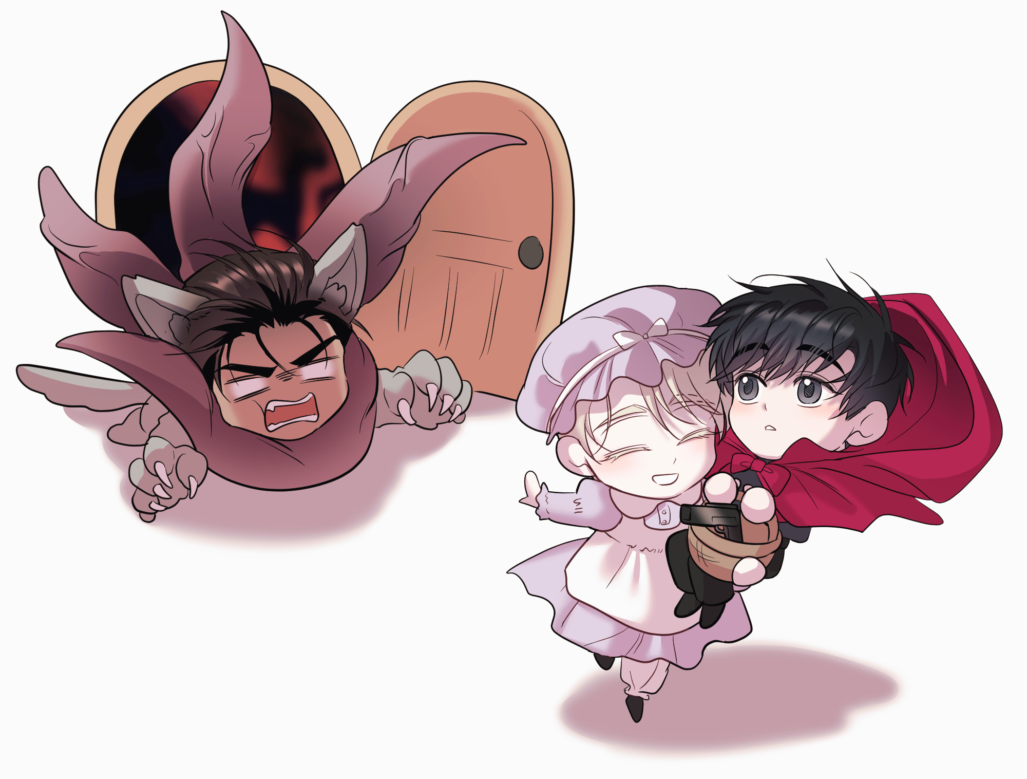 #坠入深渊# 哈哈哈哈哈哈哈好可爱奶奶带着小红帽跑到反天罡[喵喵] ​​​