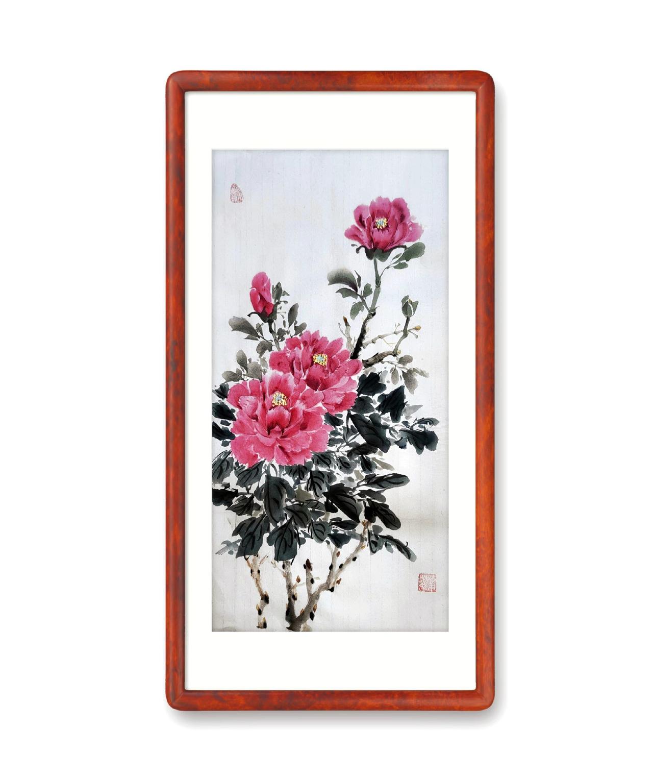 国画牡丹作品 牡丹花儿朵朵开 国画也抖音 国画写意牡丹 内容启发搜索