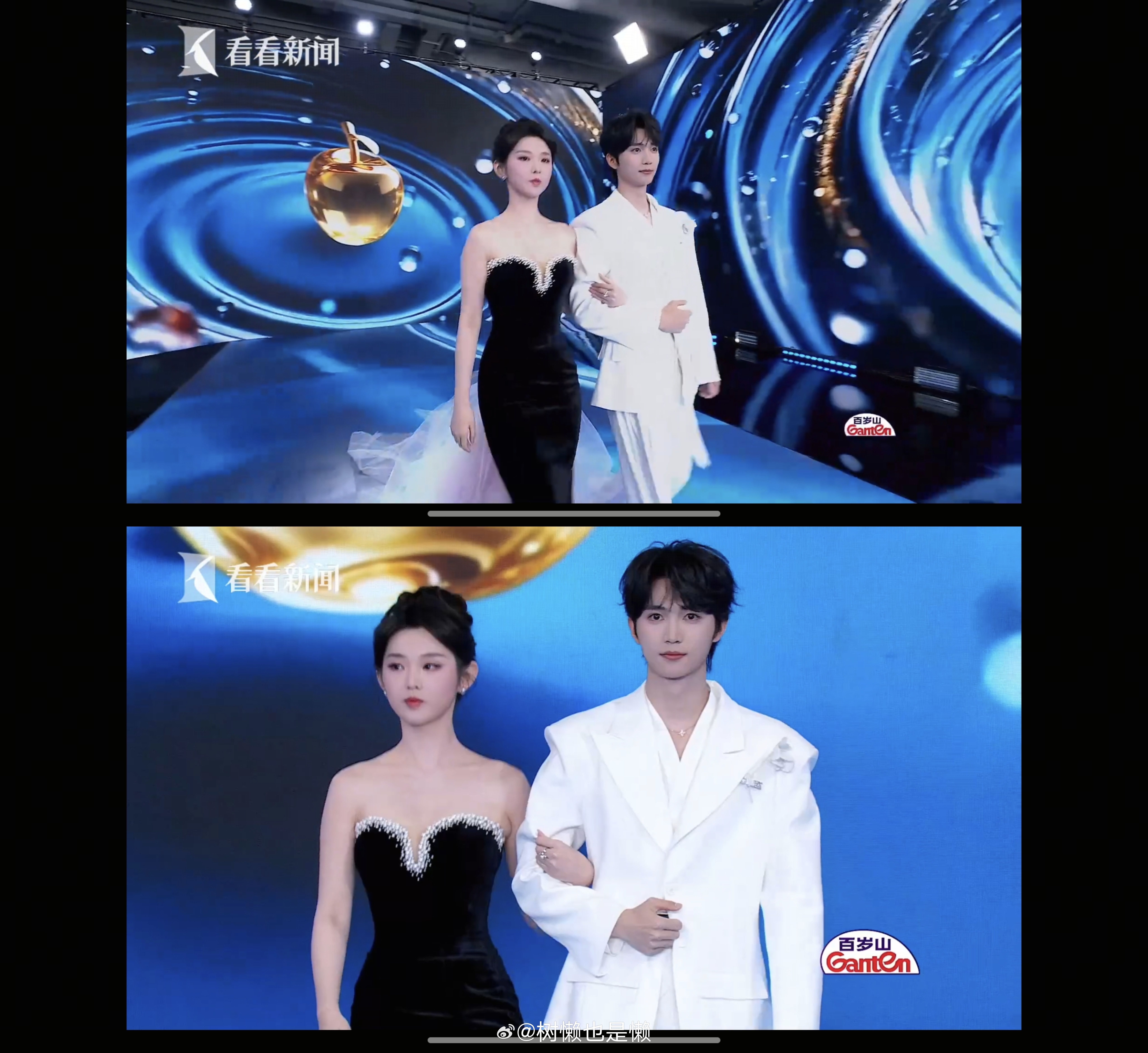 今天刷到单人微博的时候就想说这个黑白配好搭结果还真是一起走红毯（已经在期待夫人4