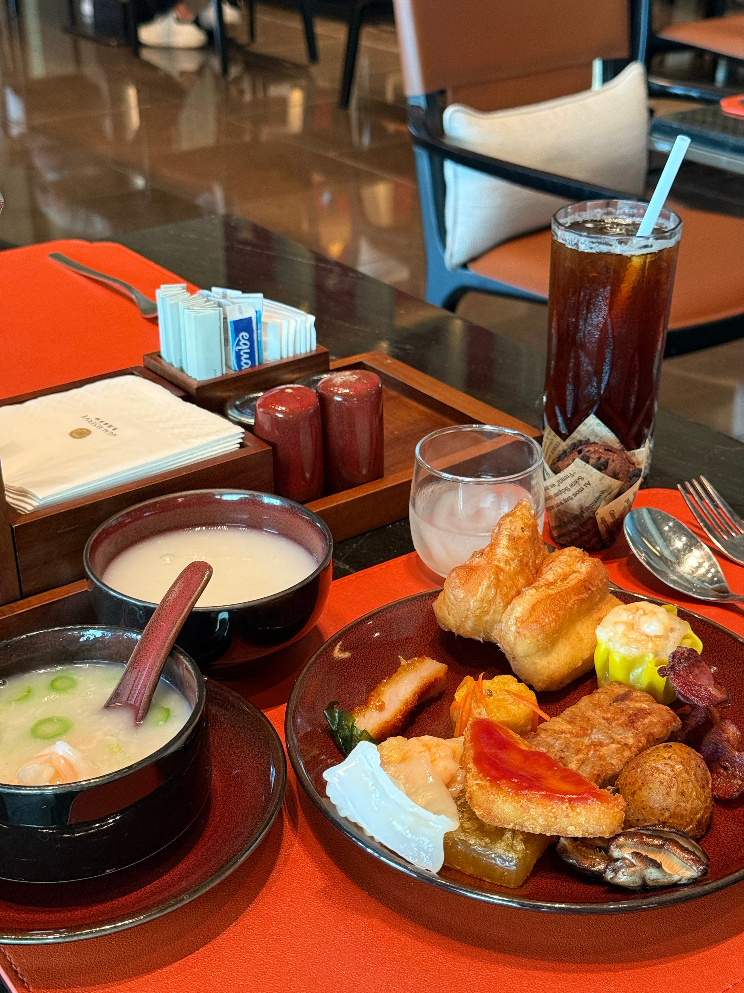 出差终于早起了一次，可以安心品味酒店的早餐 ​​​