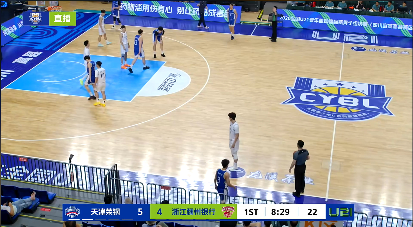 U21天津男篮这首发，蒋祺禹、计岩松、何佳轩，都挺好。