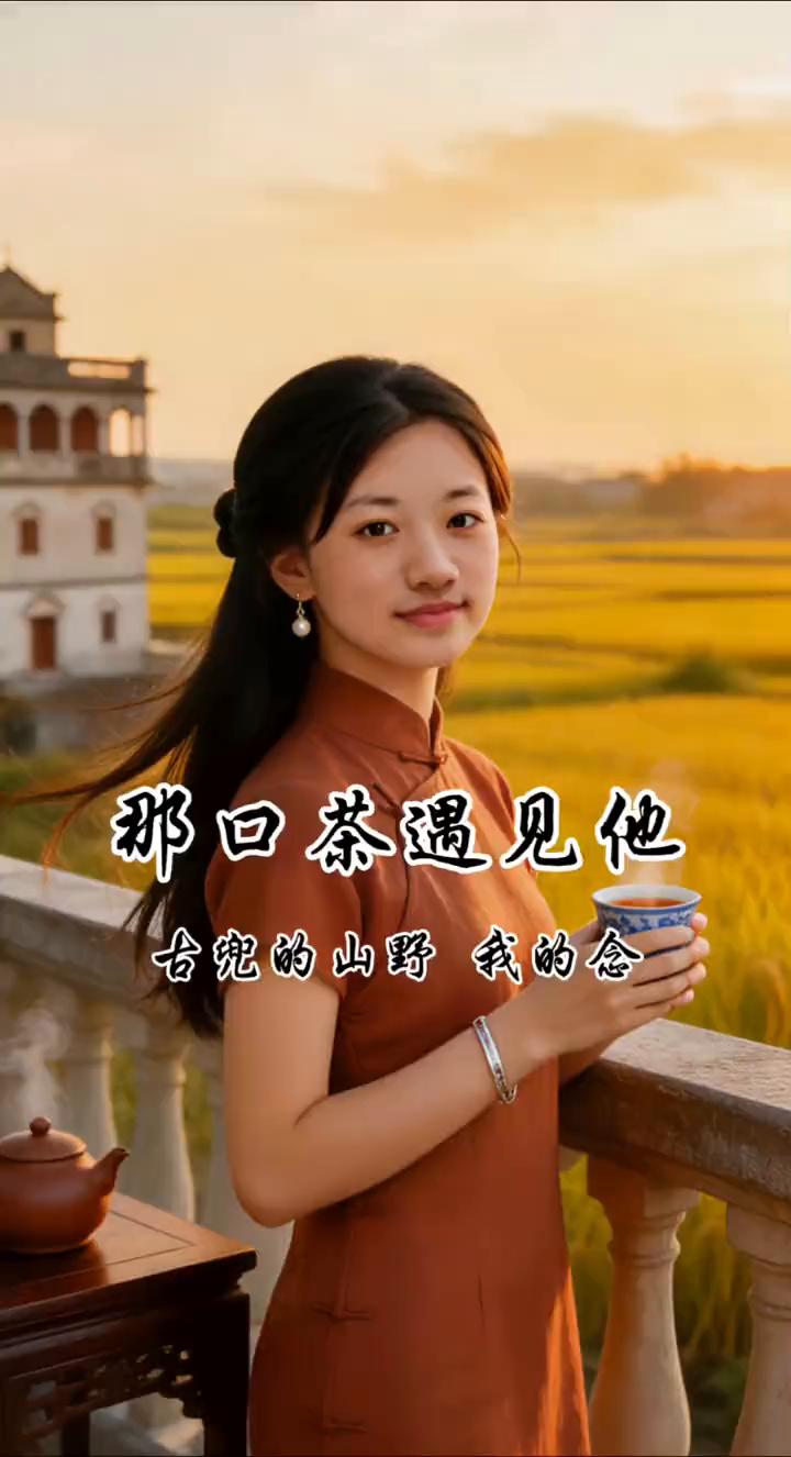 那口茶遇见他，古兜的山野我的念。
那年暮春，我独往古兜山寻茶。雾起处，撞见他在茶
