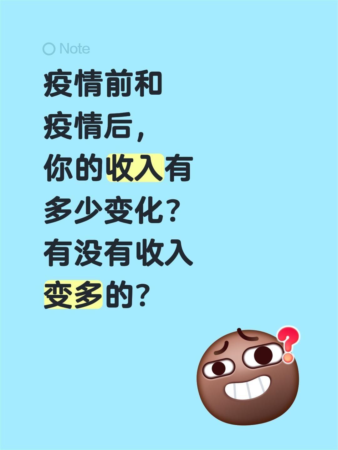 疫情前和疫情后，你的收入有多少变化？ 有没有收入变多的？