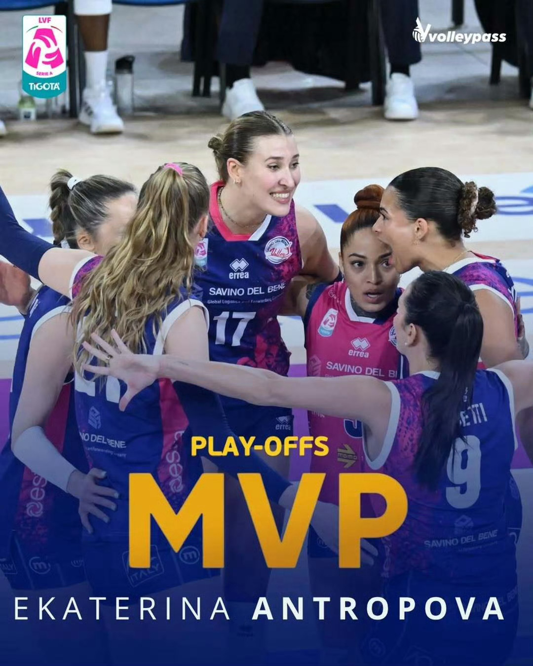 意甲半决赛第三场，斯坎迪奇3比1米兰，扳回一城，安娃发威，豪取35分拿到单场MV