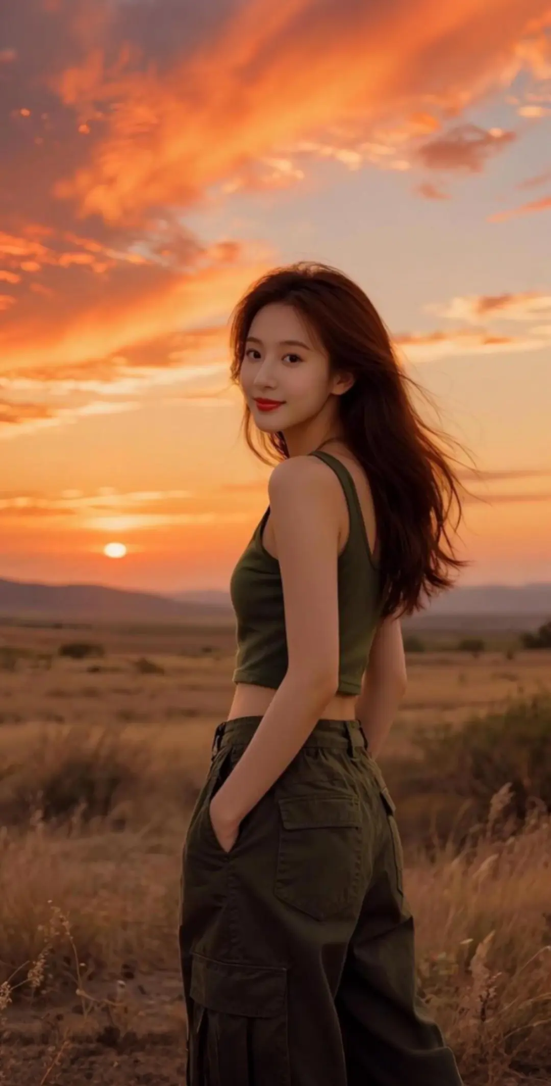 AI扩图 AI旷野逆光照 随变ai随便玩