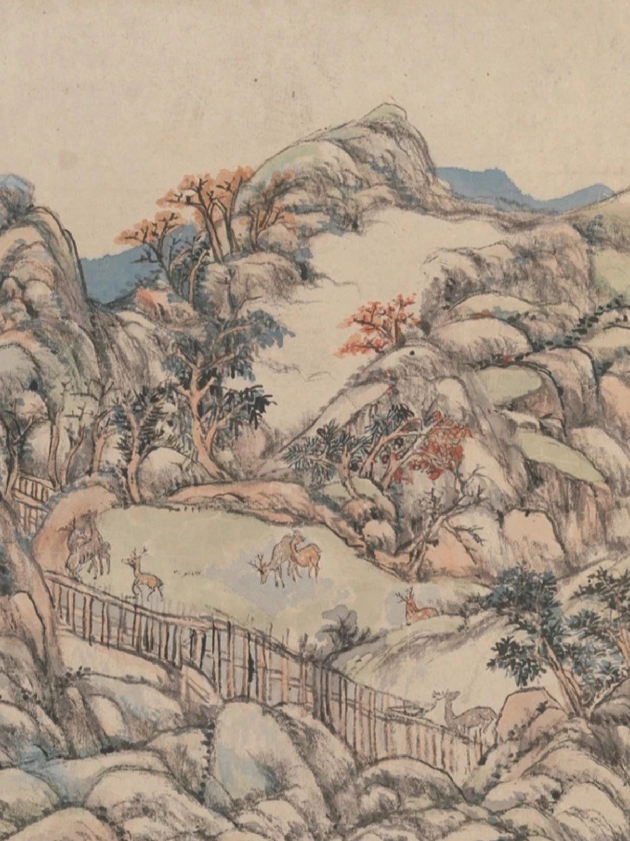 清·王原祁《辋川图》 | 王维隐居『辋川』 | 大都会艺术博物馆唐时，著名诗人王