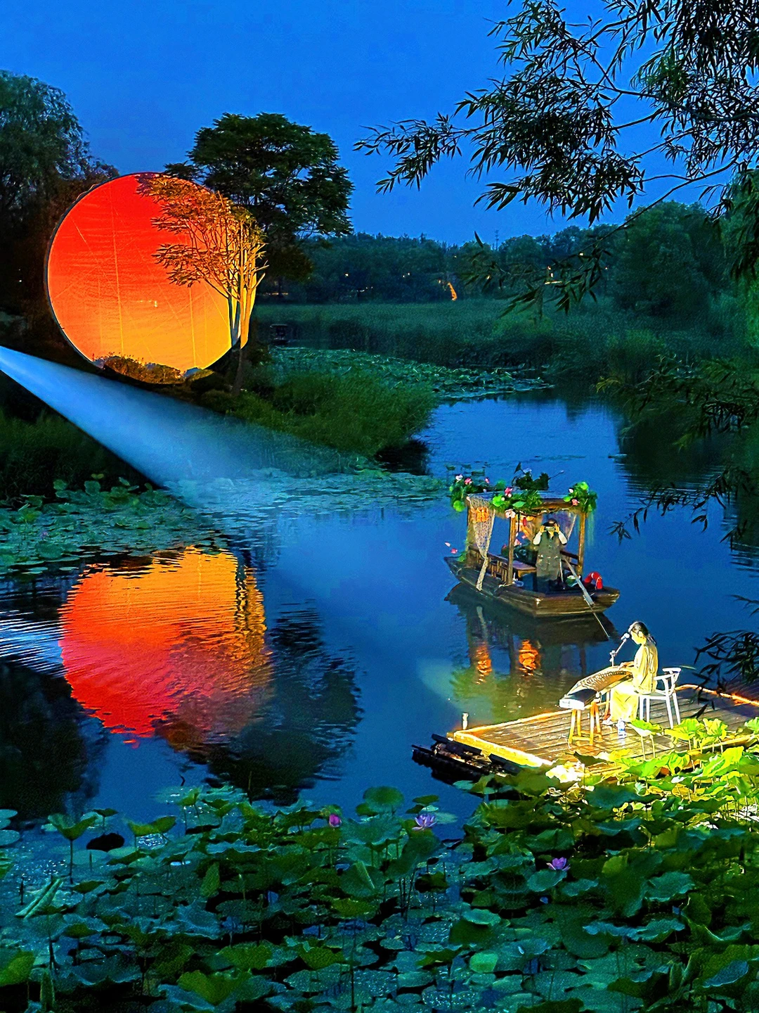 “后来我逢人便说，温榆河的夏夜有多美”🪷…