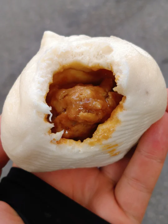 九江好吃佬｜万达华府门口的透油大肉包