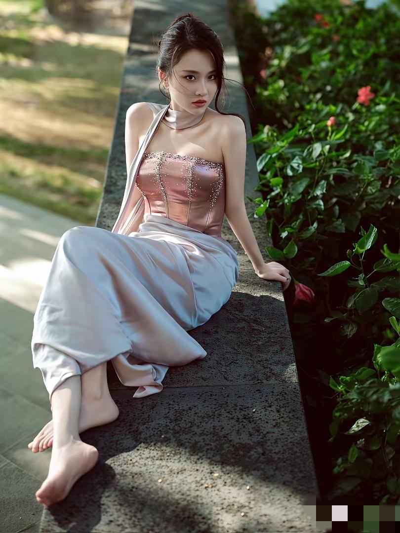 婆娑花影中的美女！
立夏，代表着我们已进入夏天，
也许，夏天最美丽的景致就是花影