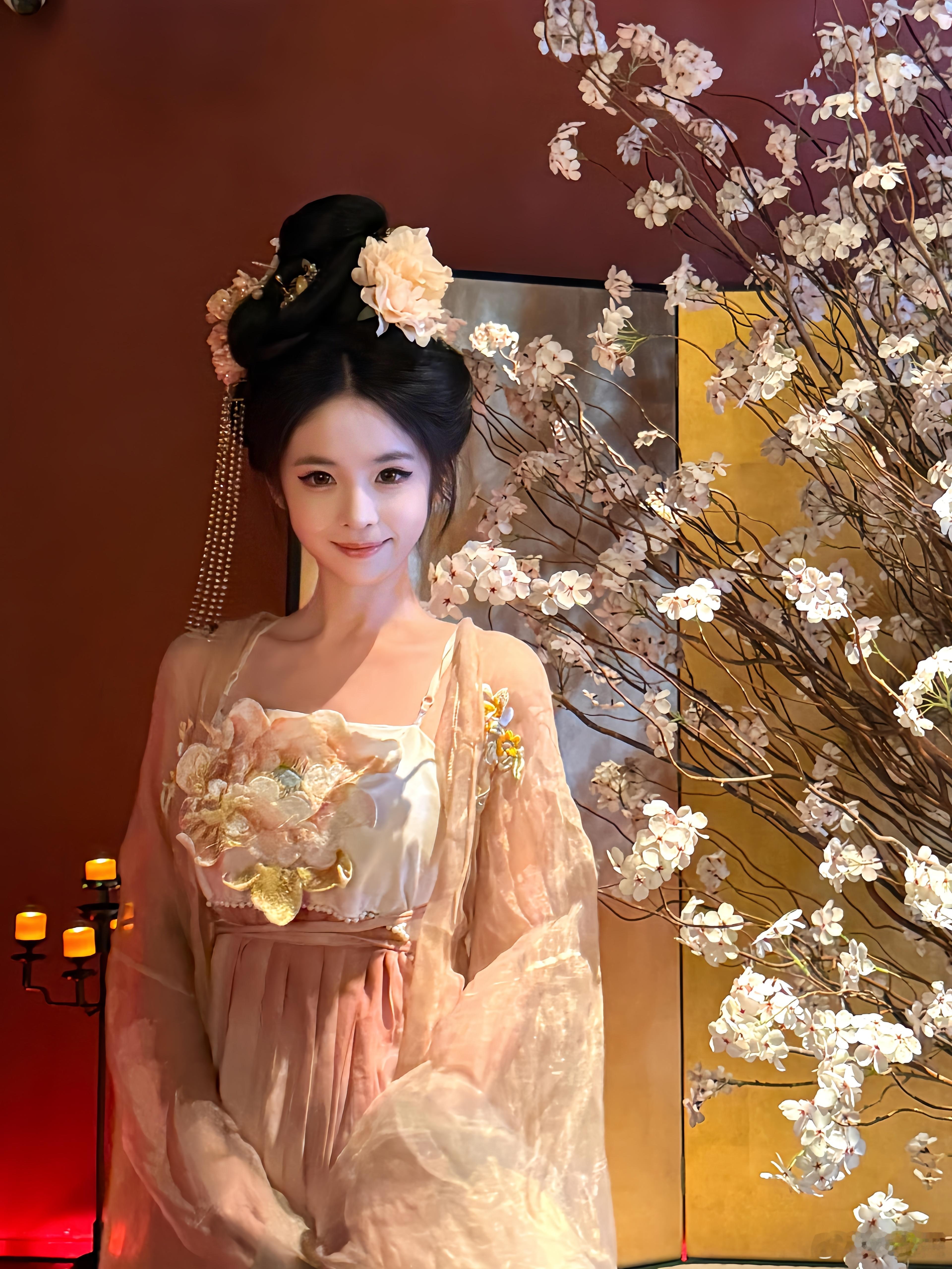 第一次尝试唐装拍了很多张自拍[干饭人] ​​​