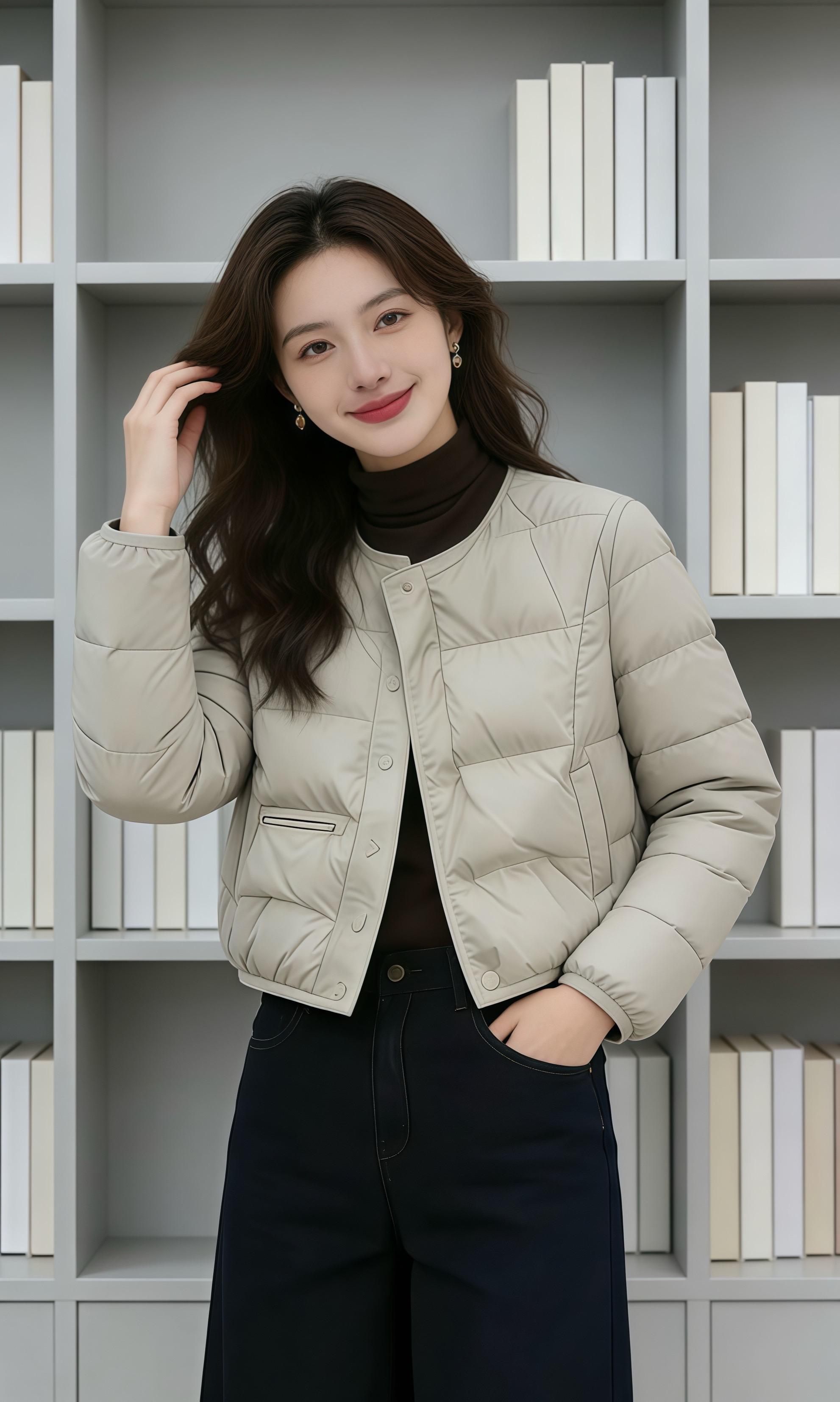 新款棉服显高显瘦 冬季穿搭