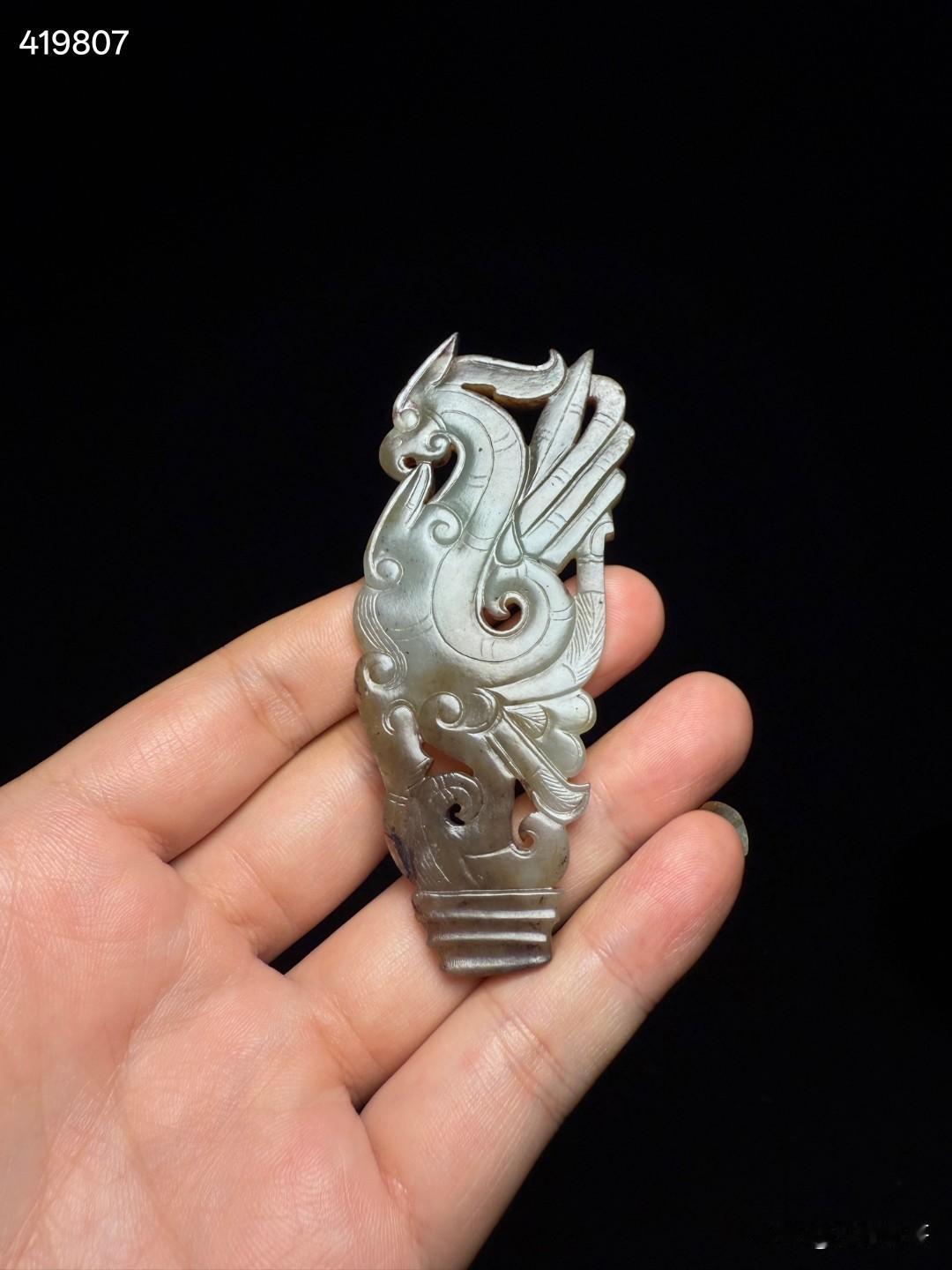 战汉玉凤鸟佩