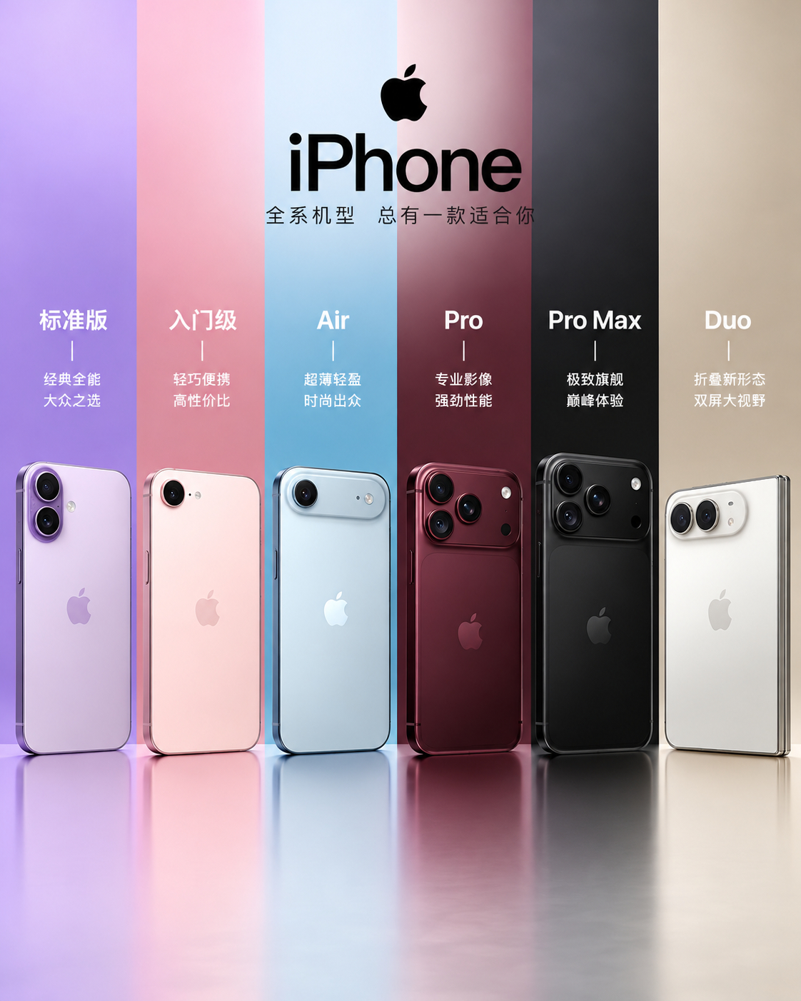 你以为iPhone只分标准版和Pro版，但实际上人家已经有6条产品线了，而且还分