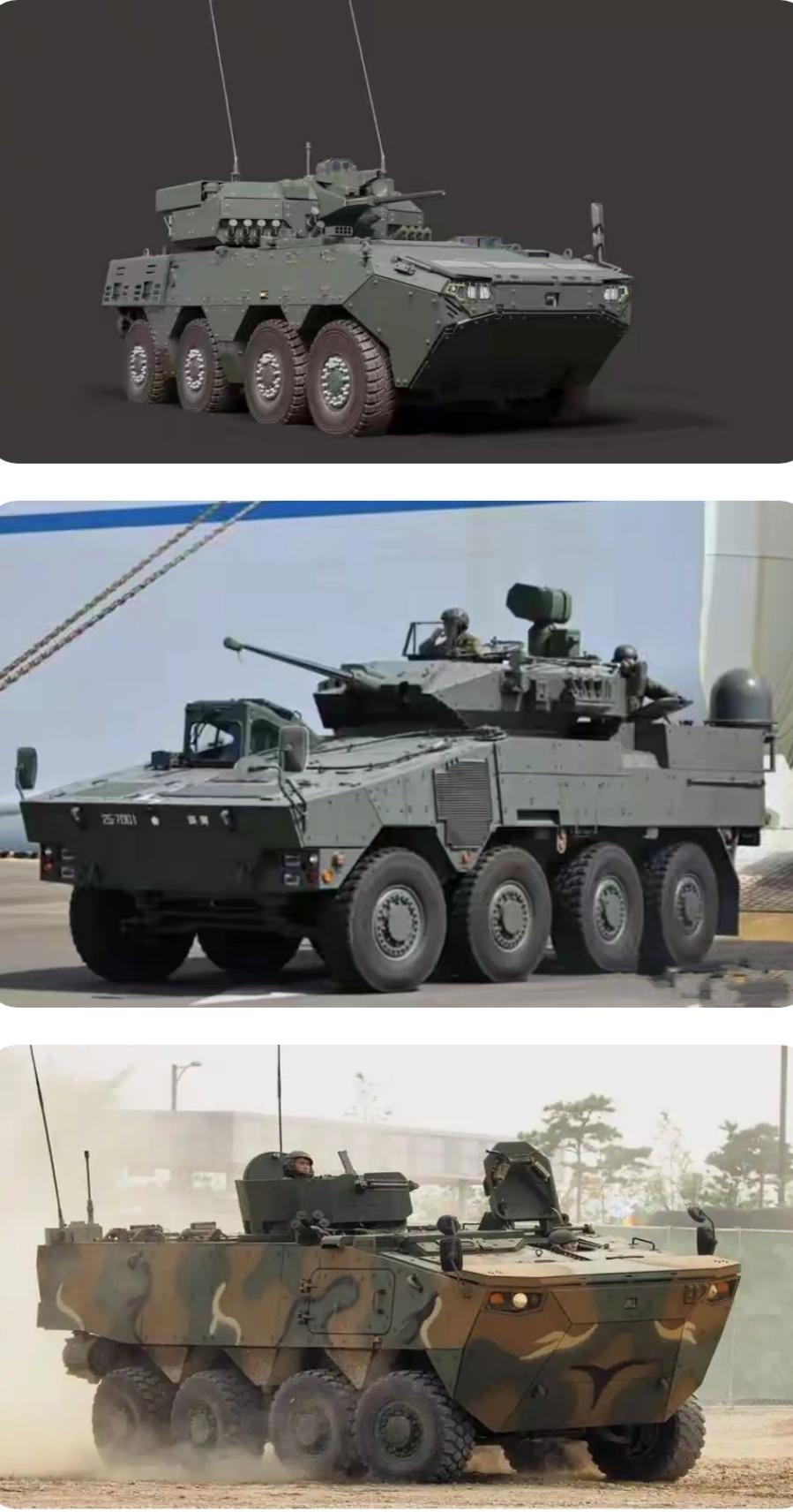 中、日、韩三国大八轮步战车的装备哲学透视

• 中国：“大战场”思维，追求火力-