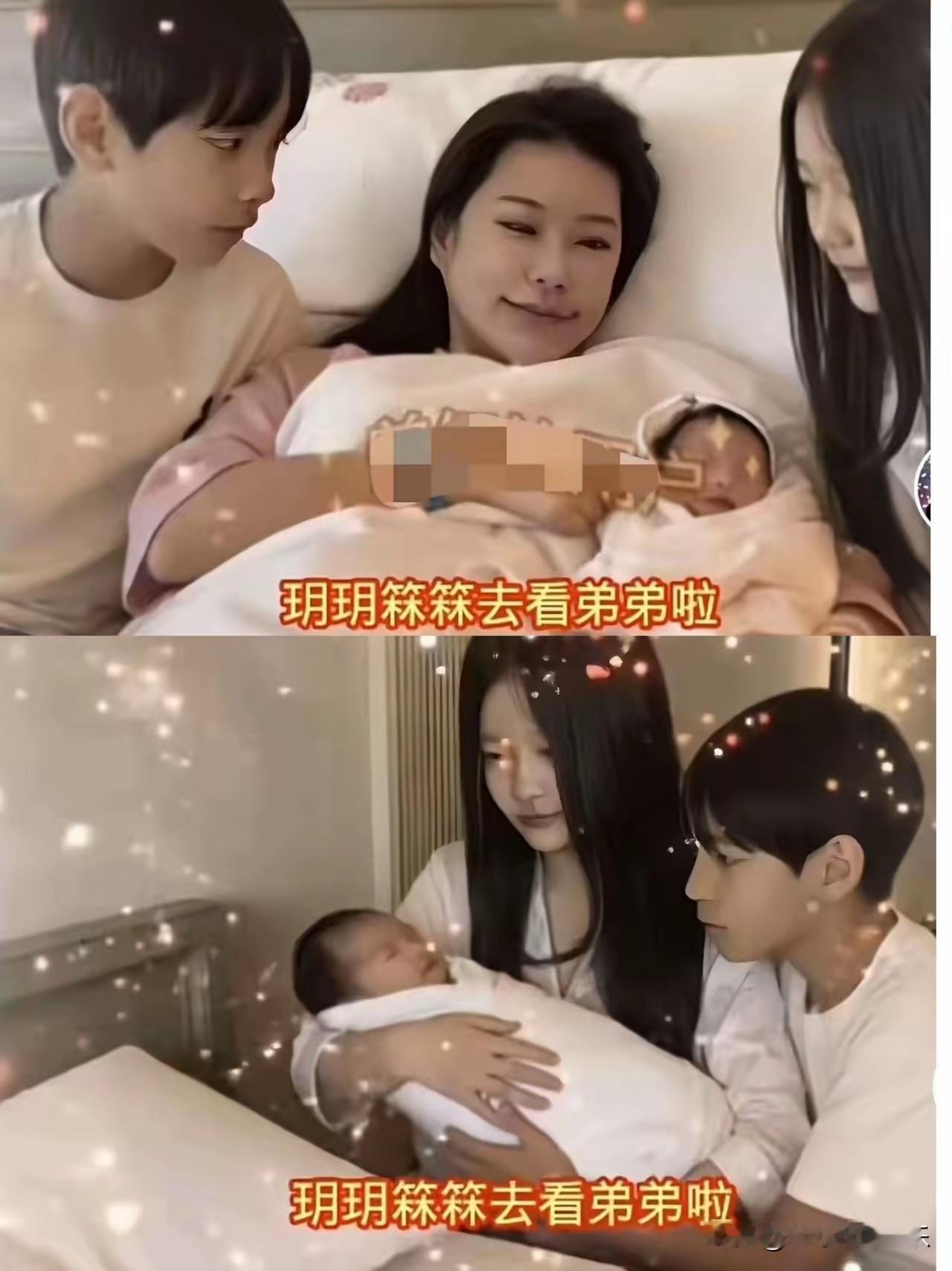 玥儿箖儿来看小七宝了，好温馨的画面，马筱梅露出了欣慰的笑容。

看来马筱梅平时对