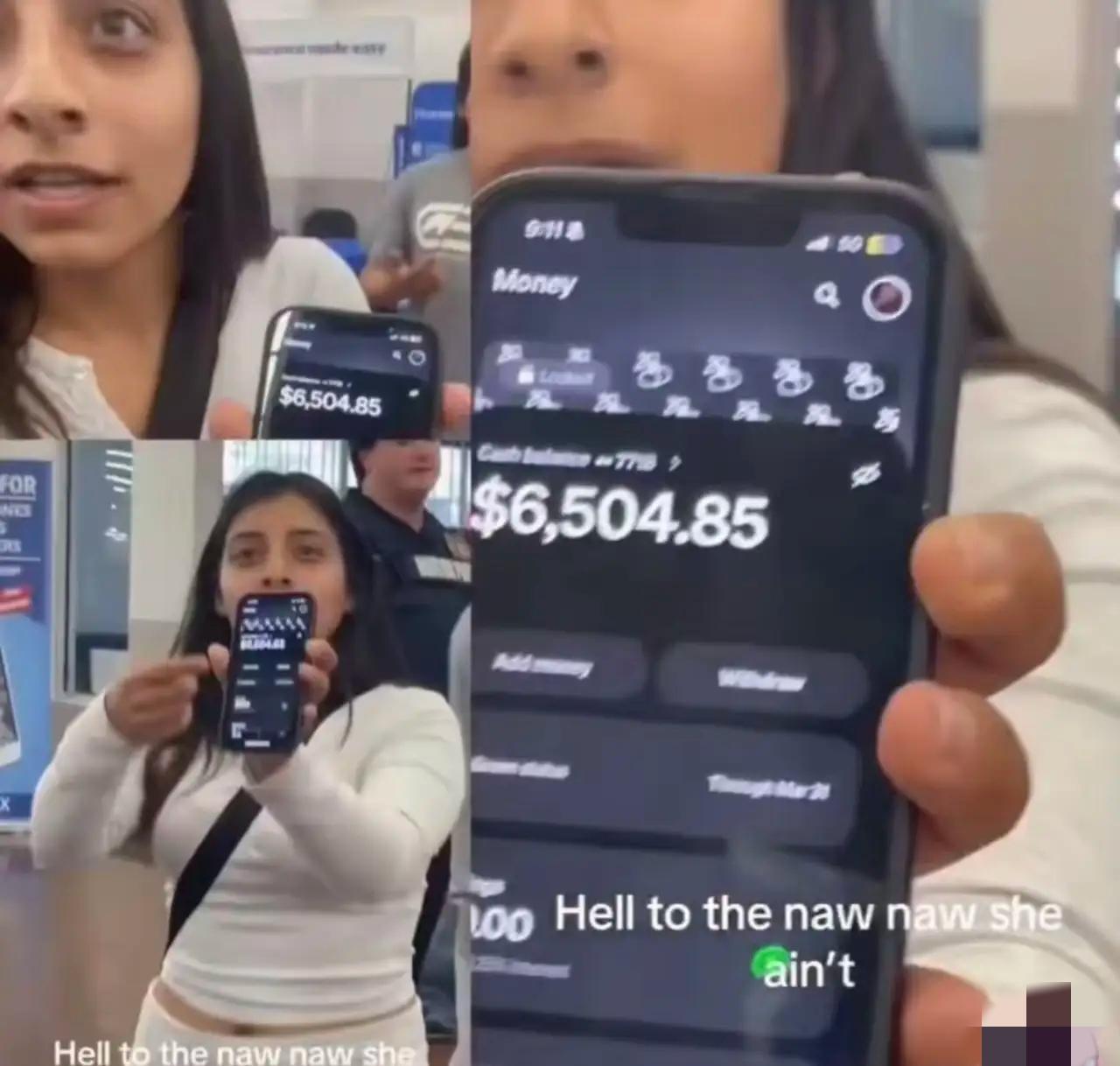 穷鬼，话里话外全是看不起。
结果被骂的那位也不跟他多废话，当场掏出手机，直接把银