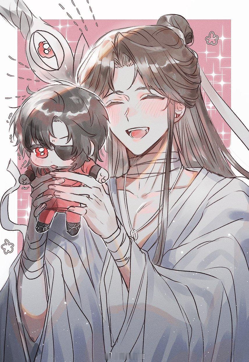 天官赐福花怜 三郎变成小婴儿了，好可爱x:poron_rd 