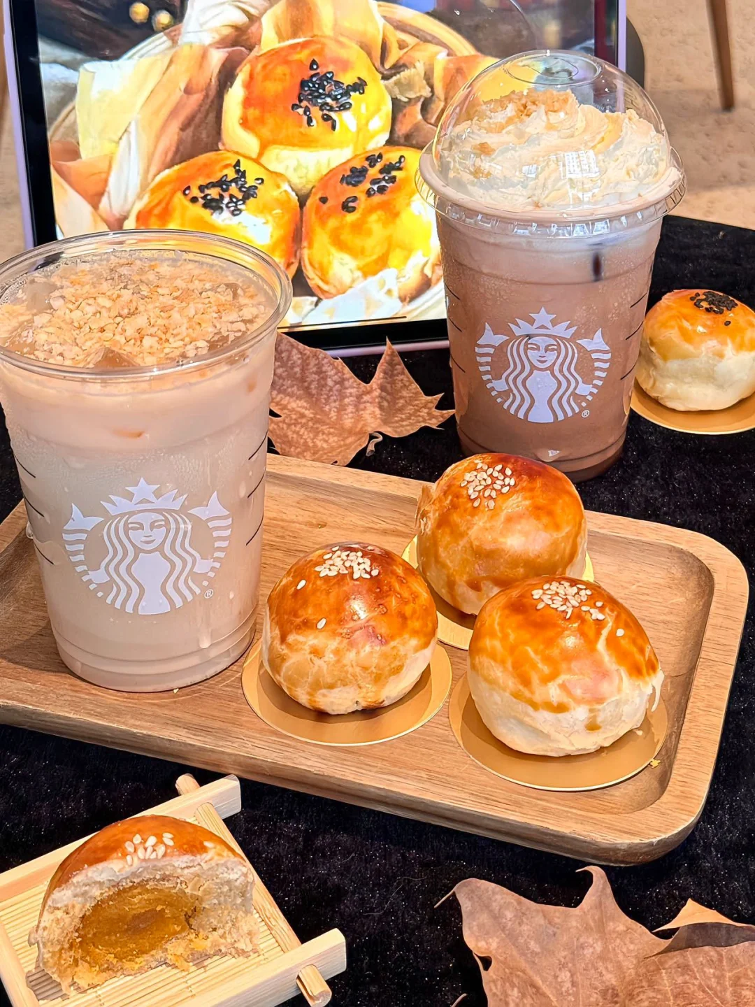 星巴克太牛啦！一口蛋黄奶酥给我带去了岭南