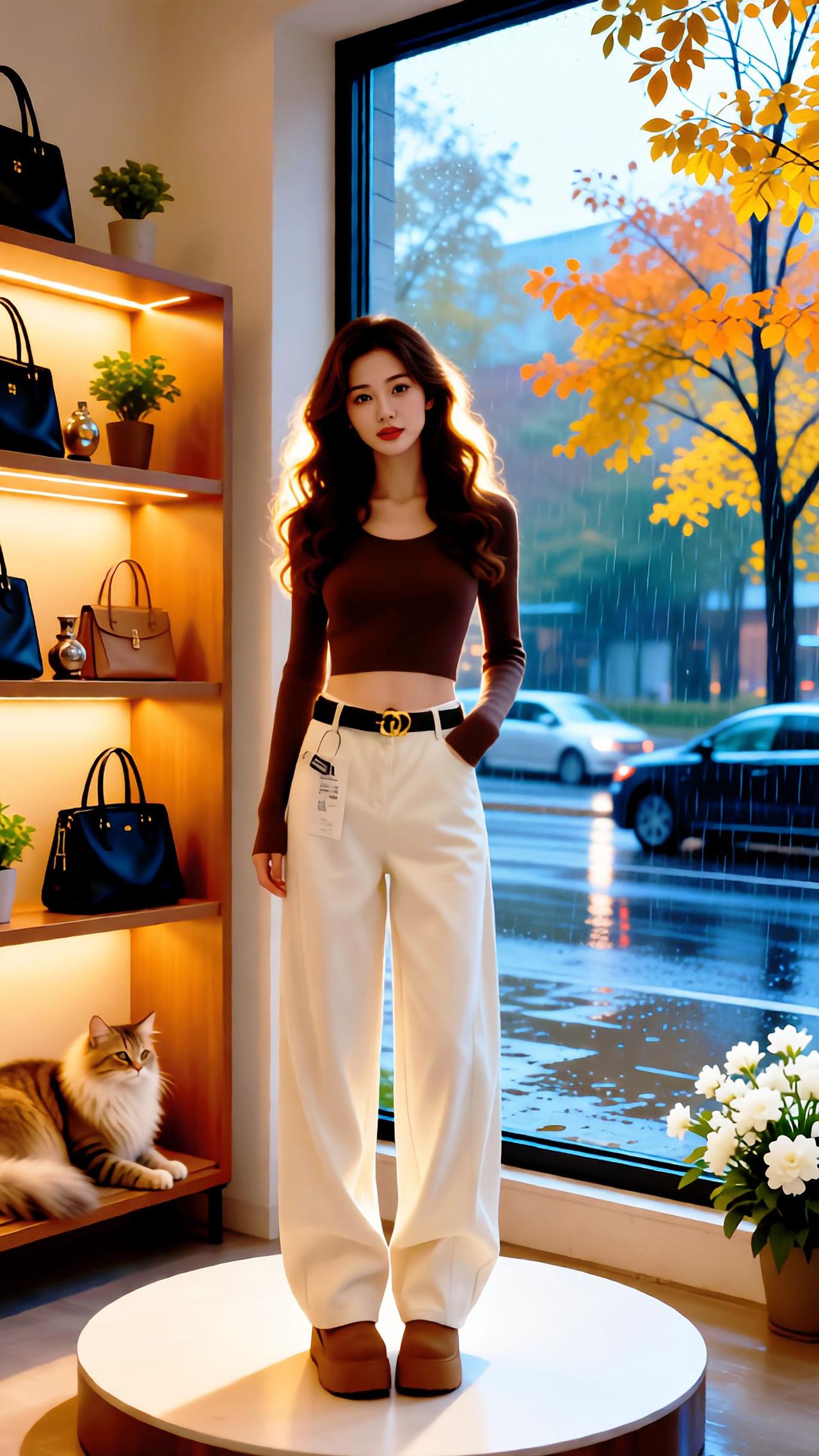 每日分享弯刀裤阔腿裤牛仔裤弯刀阔腿牛仔裤