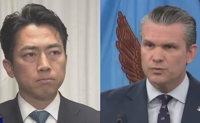 大哥要求派兵的压力越来越大，敢拒绝吗？日防长小泉进次郎15日晚与美防长赫格塞斯通