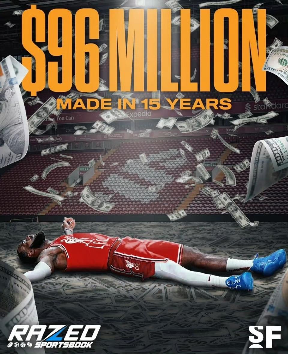 15年时间650万美金变1.08亿美金，詹姆斯净赚1个亿美金……
詹姆斯这投资眼