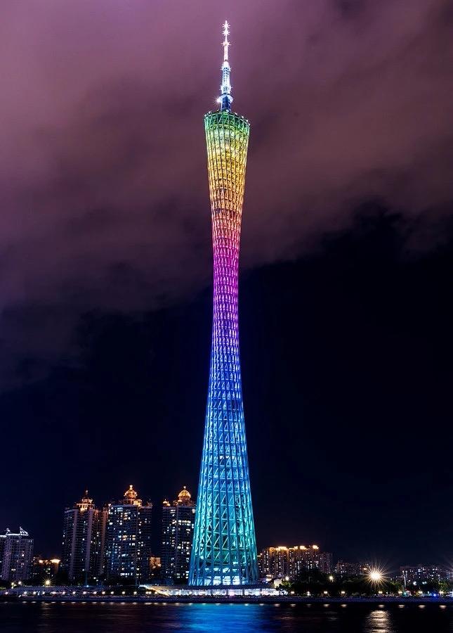 望海潮 · 广州塔

羊城名塔，珠江之畔，峨峨挺立侵云。收束腹身，昂然气势，凌空